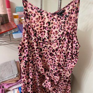 Torrid pink leopard print top size 3X